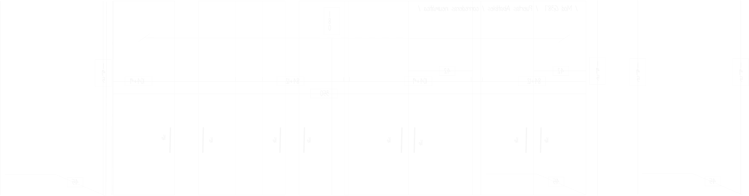 42 84+12 350 1 9 5 / Mod G387  / Puertas Abatibles / correderas neumática /  16 45 1 8 0 16 16 16 16 16 16 16 42 104+9 84+12 104+9 1 9 5 1 9 5 45 1 9 5 45